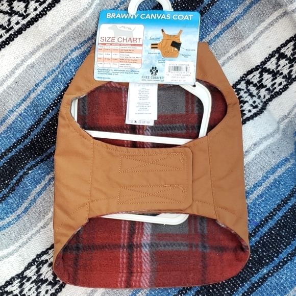 Dog Coat XS, Reversible - Canvas/Flannel - Picture 3 of 5